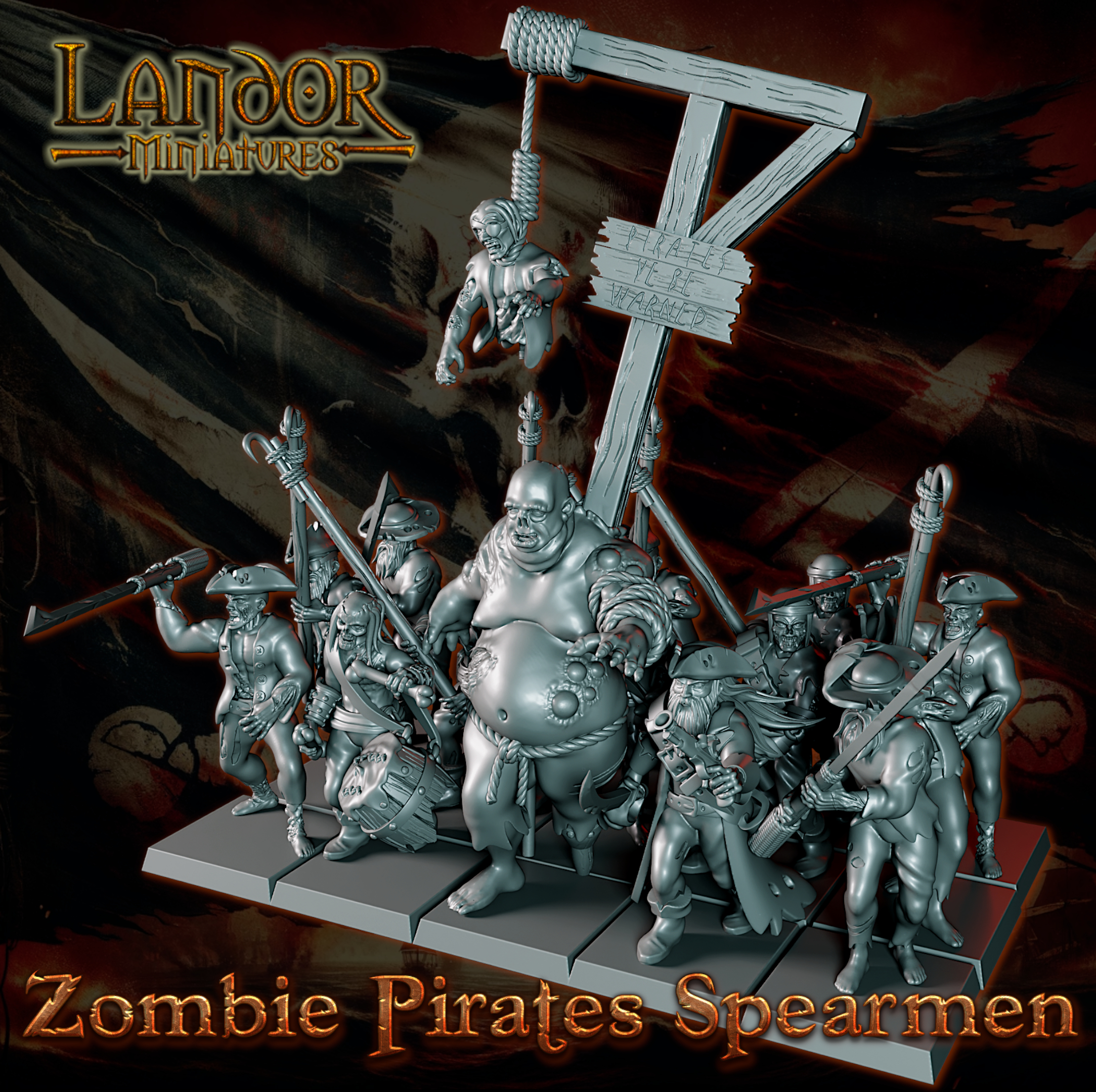 Zombie Pirates Spearmen